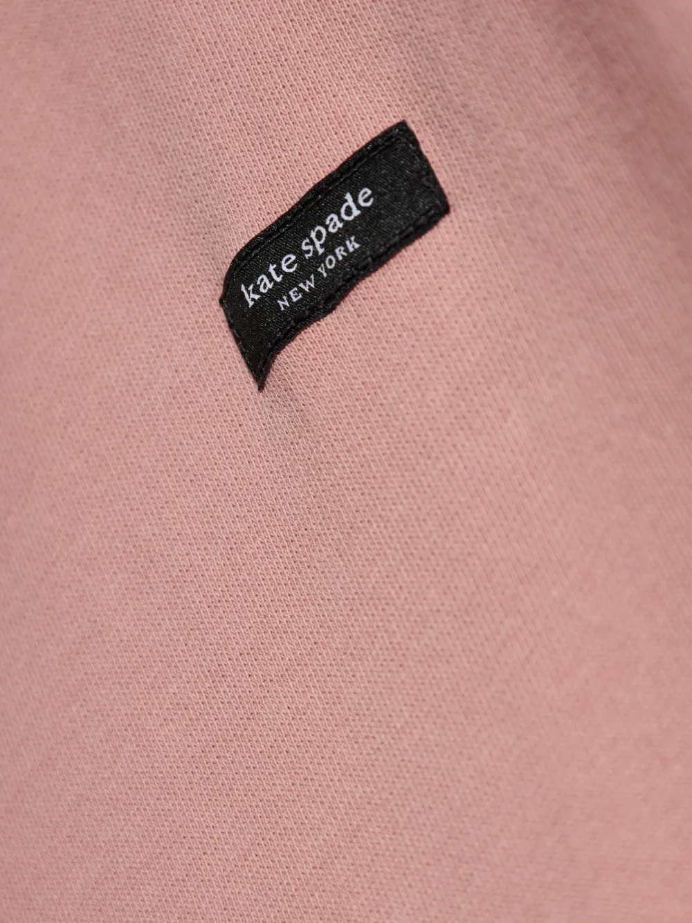 Kate Spade Logo-patch Sweatshirt In Pink