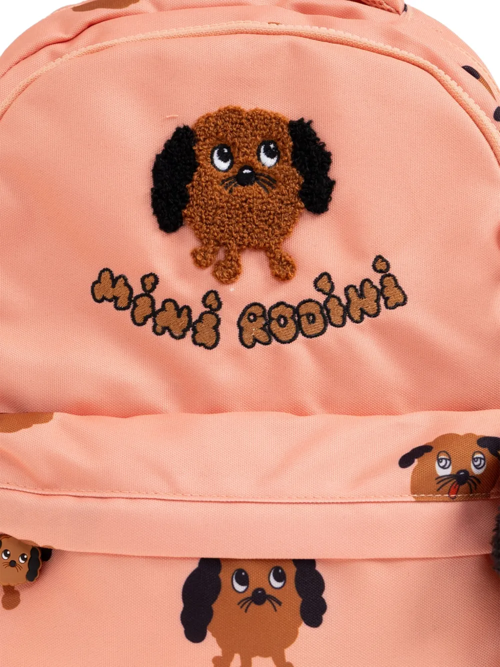 Mini Rodini Doggies rugzak met applicatie Roze