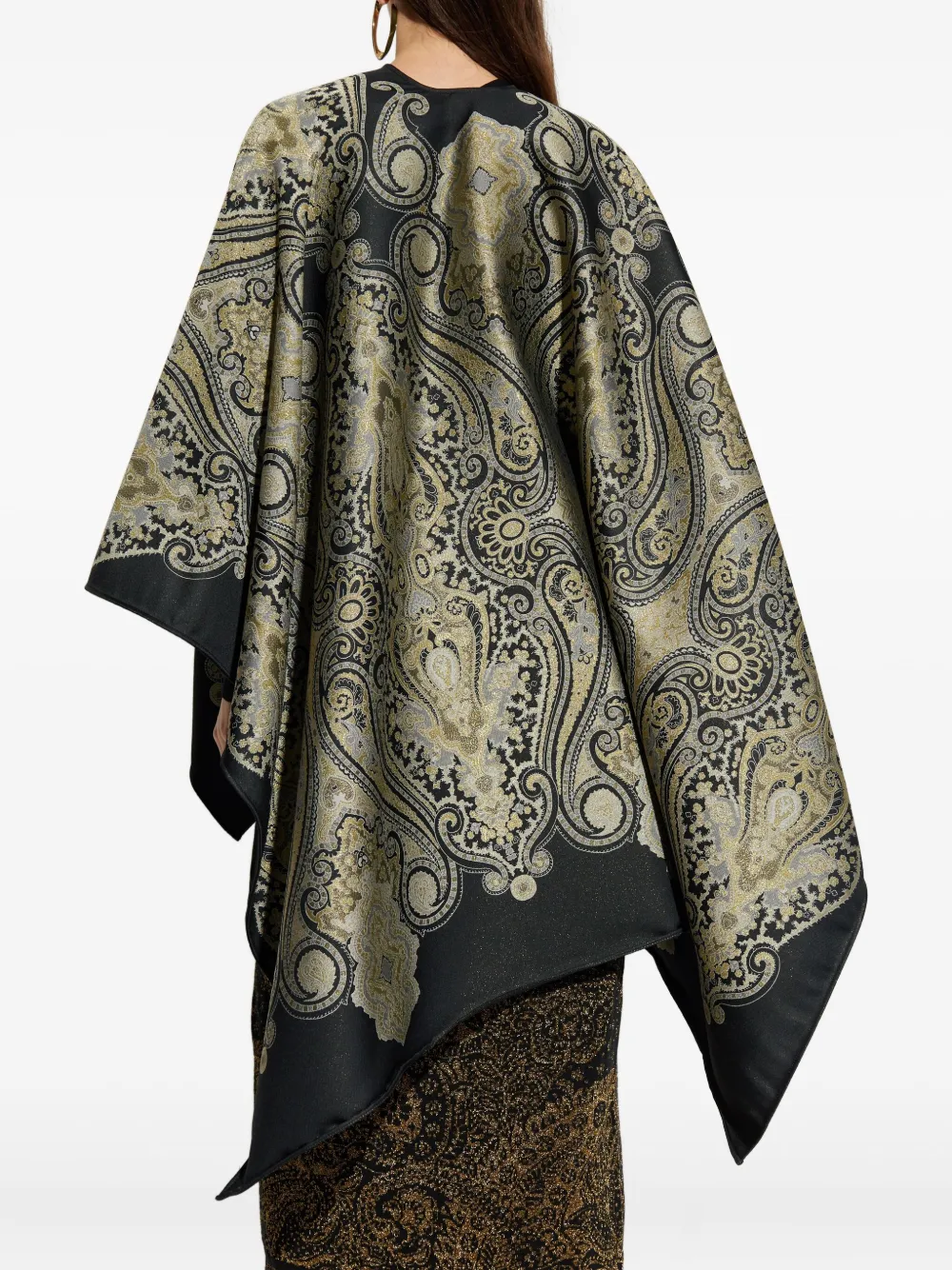 Etro Paisley-pattern Wool Jacket In Black