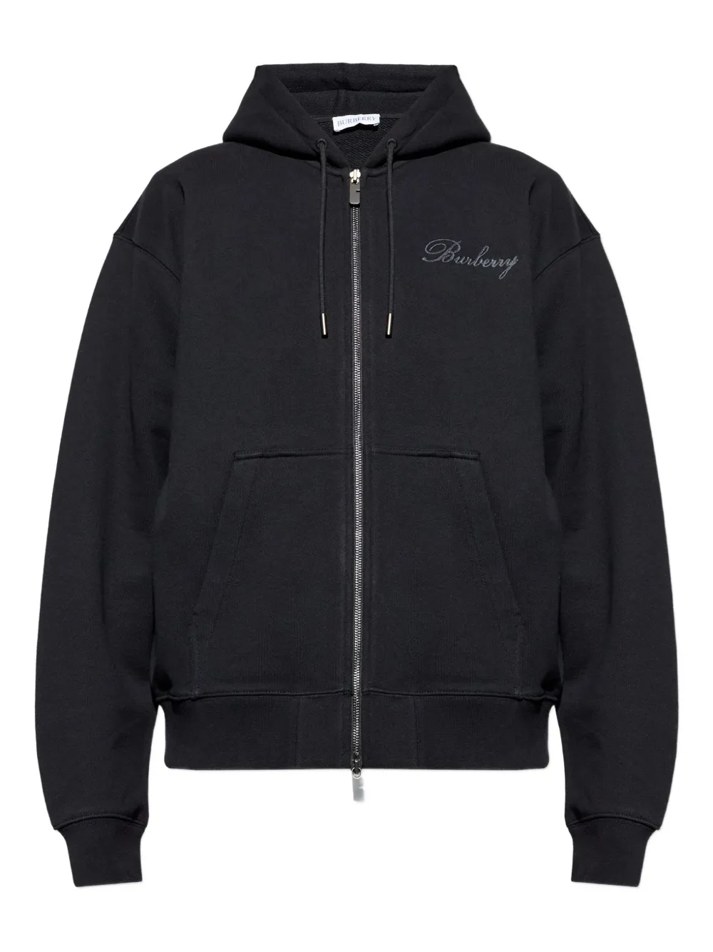 Burberry zip-up logo hoodie - Nero