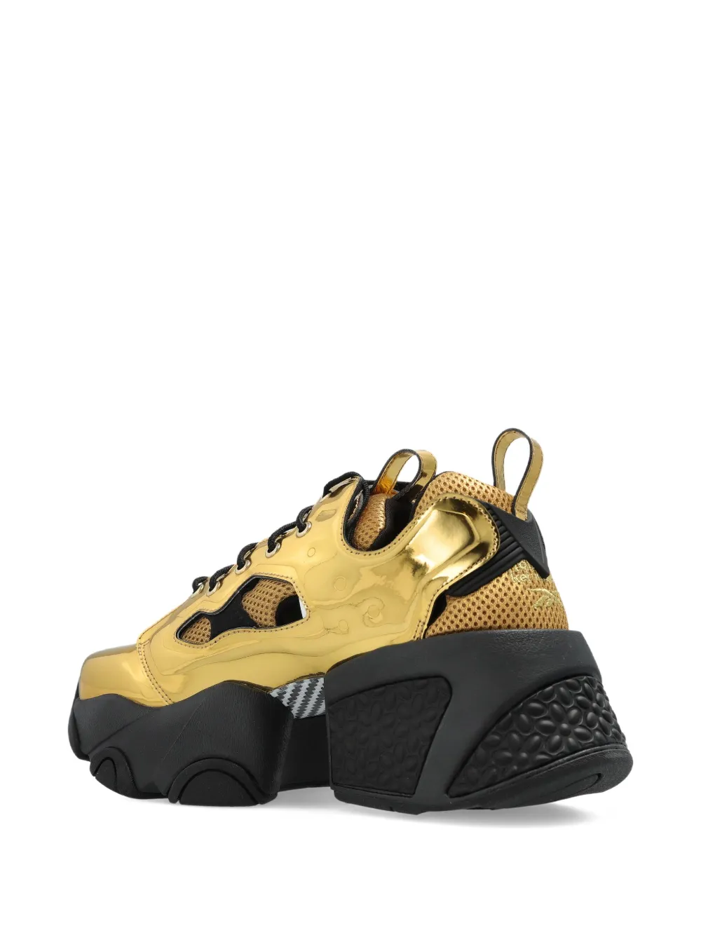 Noir Kei Ninomiya x Comme des Garçons cut-out platform sneakers Goud