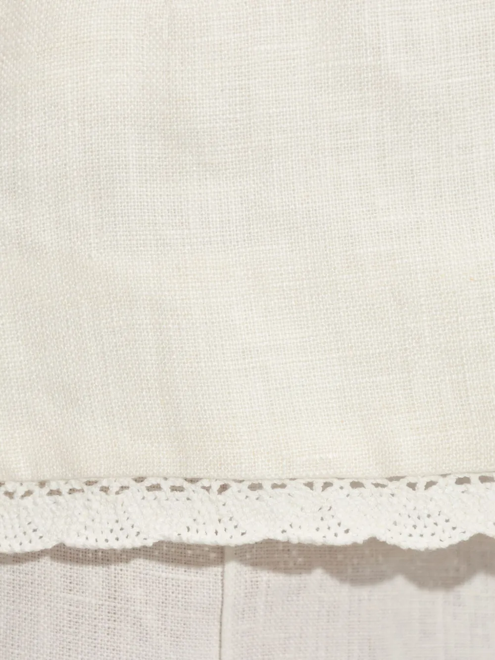 Posse Effi Lace-trim Top In White