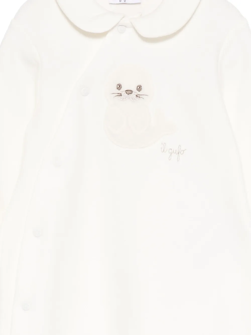 Il Gufo Pyjama met borduurwerk Wit