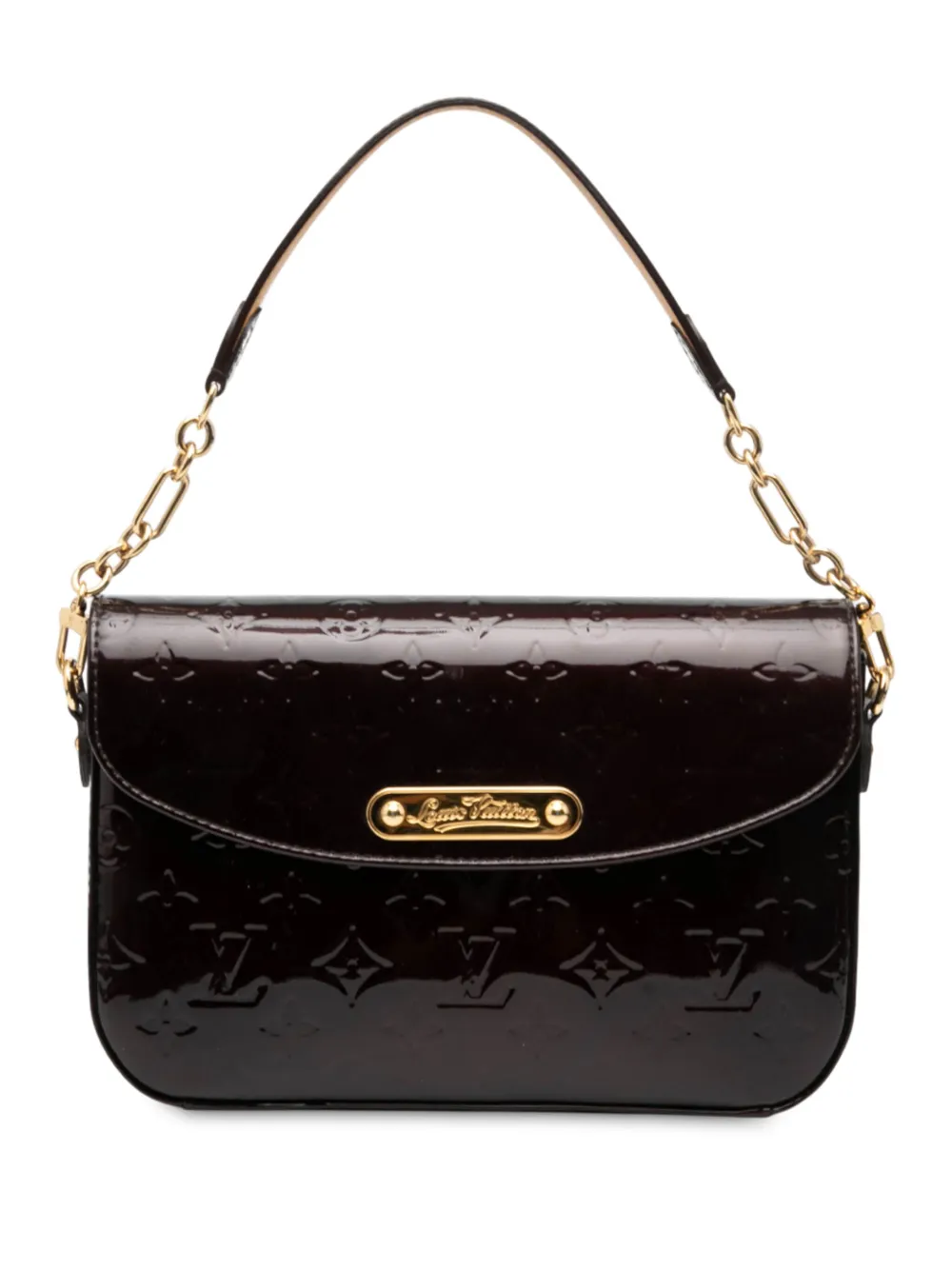 Louis Vuitton Pre-Owned 2003-2011 モノグラム ヴェルニ ロデオ ドライブ サッチェルバッグ - パープル Louis Vuitton Pre-Owned 2003-2011 モノグラム ヴェルニ ロデオ ドライブ サッチェルバッグ - パープル