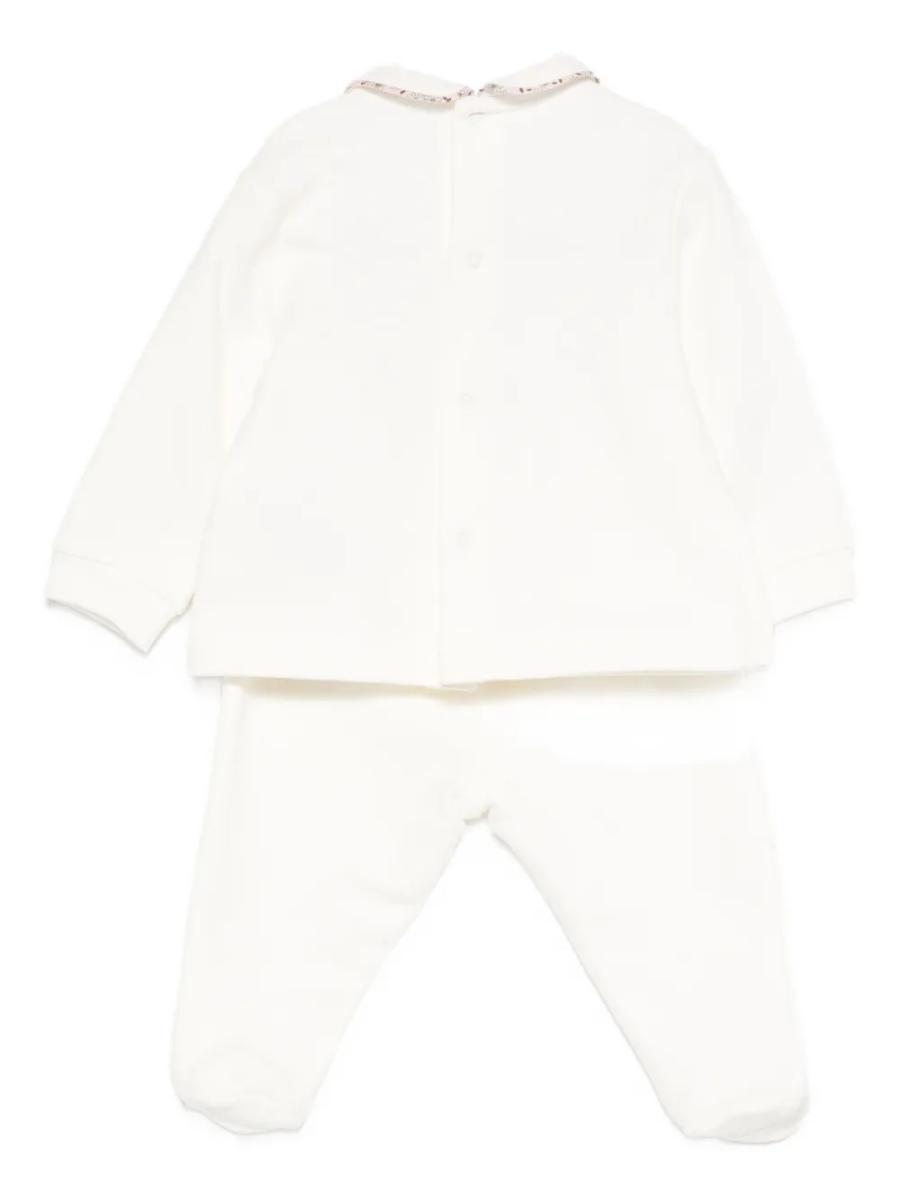 Il Gufo Peter Pan-collar pajamas set - Wit