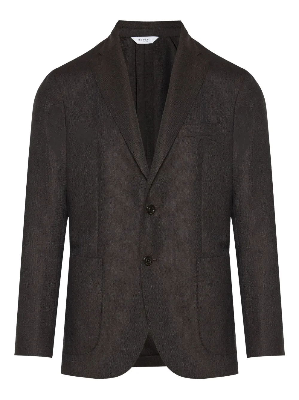 Boglioli notched lapel pocket jacket | Brown | Image 1