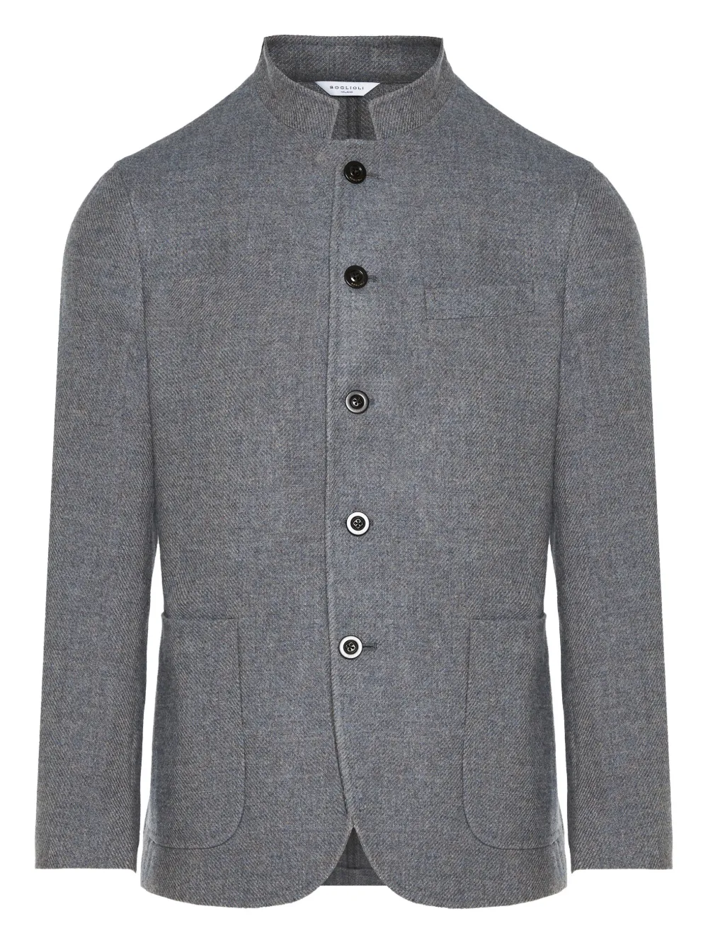 Boglioli buttoned collarless jacket | Grey | Image 1