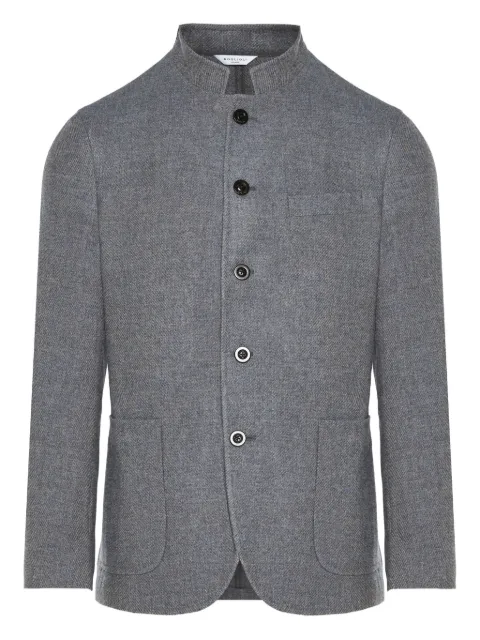 Boglioli Geknöpfte Jacke ohne Kragen