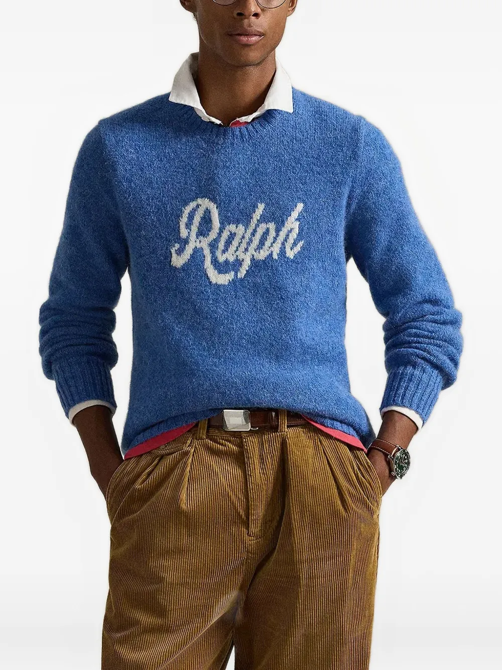 Polo Ralph Lauren クルーネック セーター - ブルー Polo Ralph Lauren クルーネック セーター - ブルー
