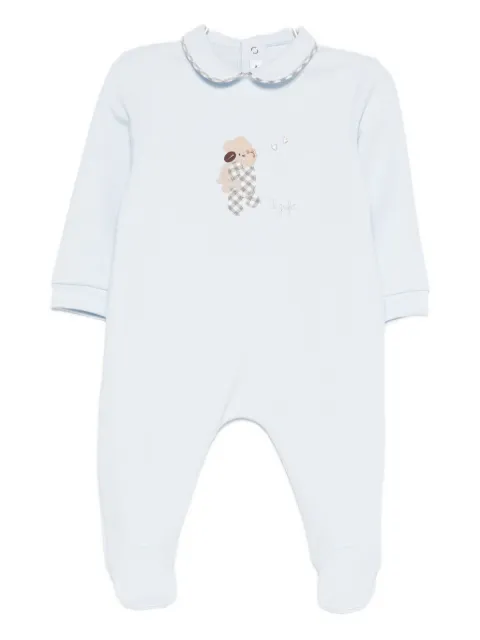 Il Gufo Peter Pan-collar appliqué pajamas