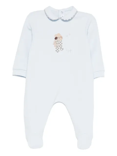 Il Gufo Peter Pan-collar appliqué pajamas