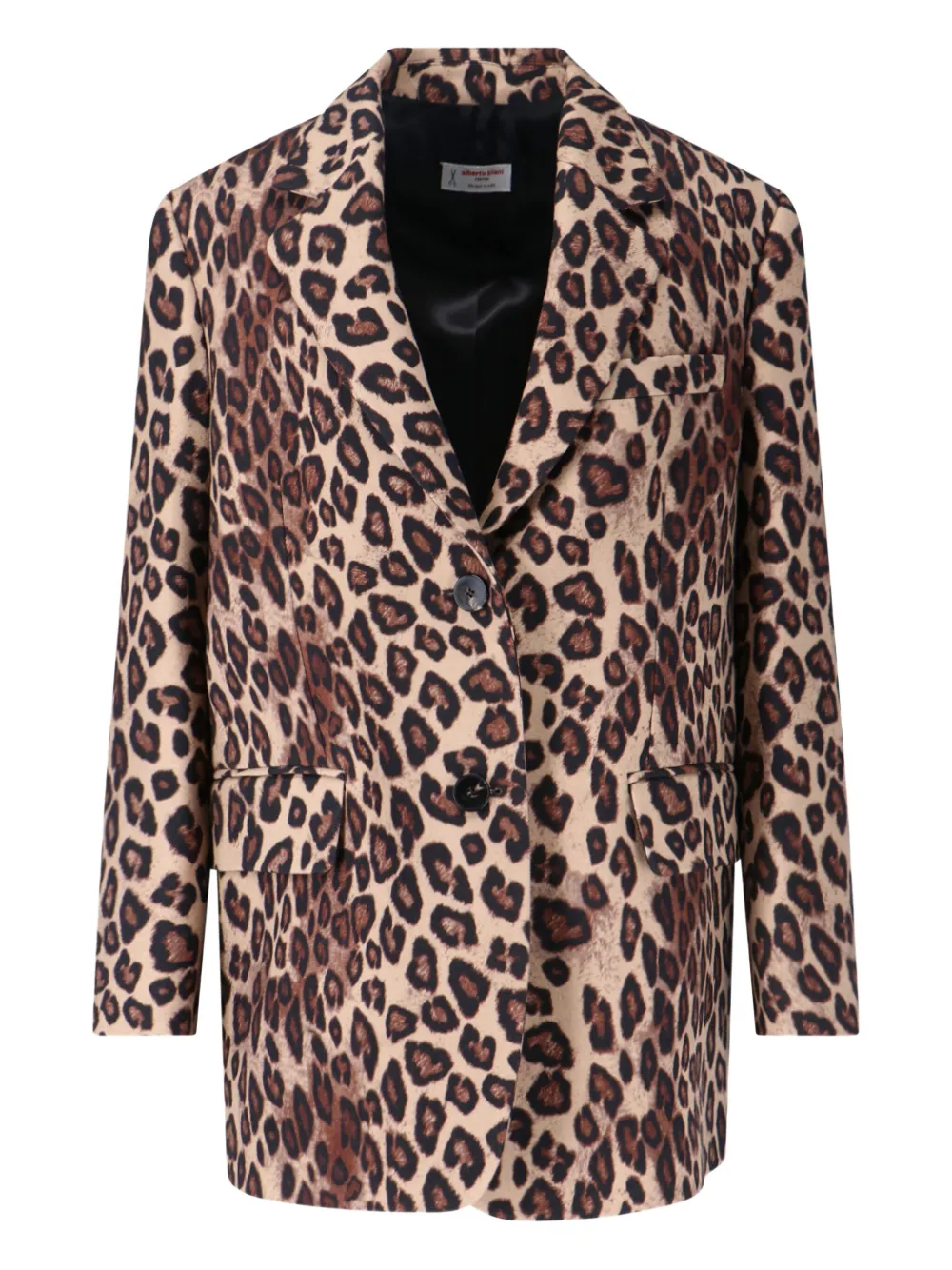 Alberto Biani leopard-print single-breasted blazer | Neutrals | Image 1