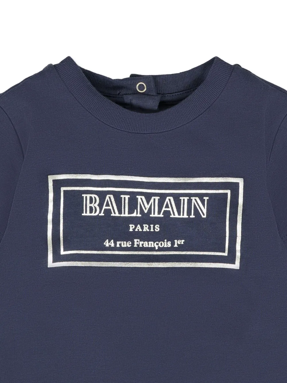 Balmain Short Sleeve Logo T-shirt In Blue
