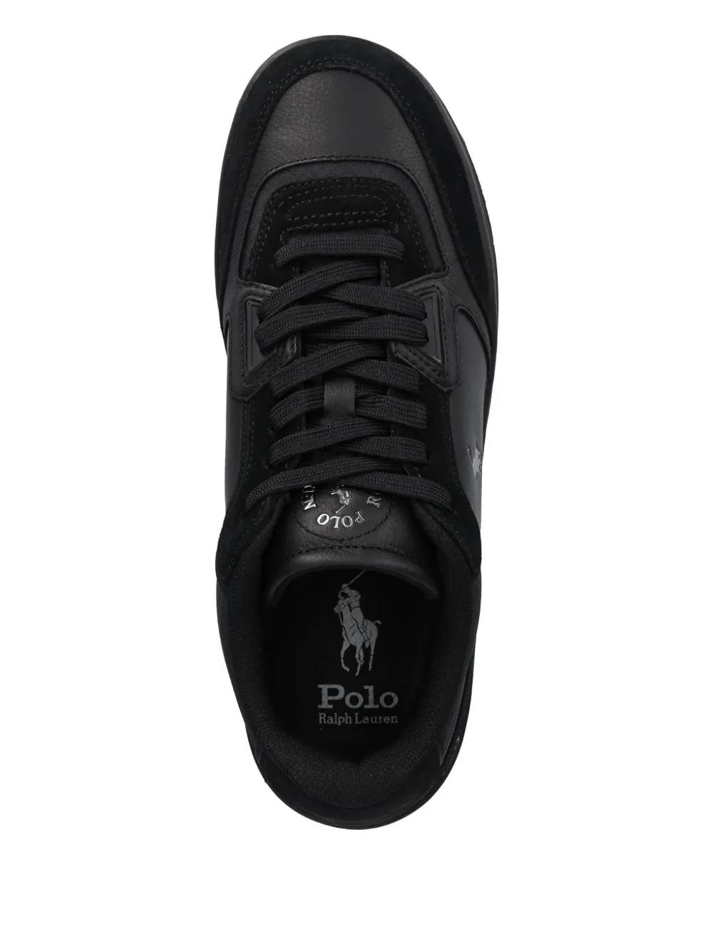 Polo Ralph Lauren Sneakers met logo Zwart
