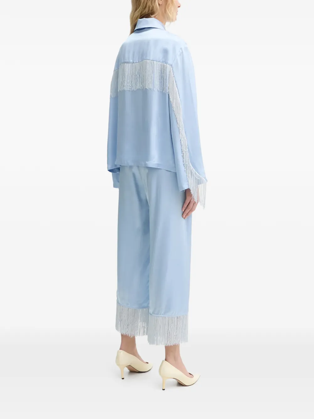  Sleeper Fringed Pajamas - Blue 