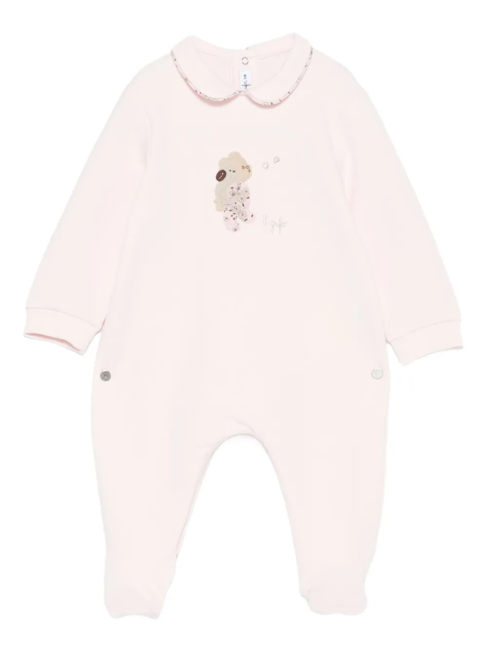 Il Gufo embroidered logo babywear | Pink | Image 1