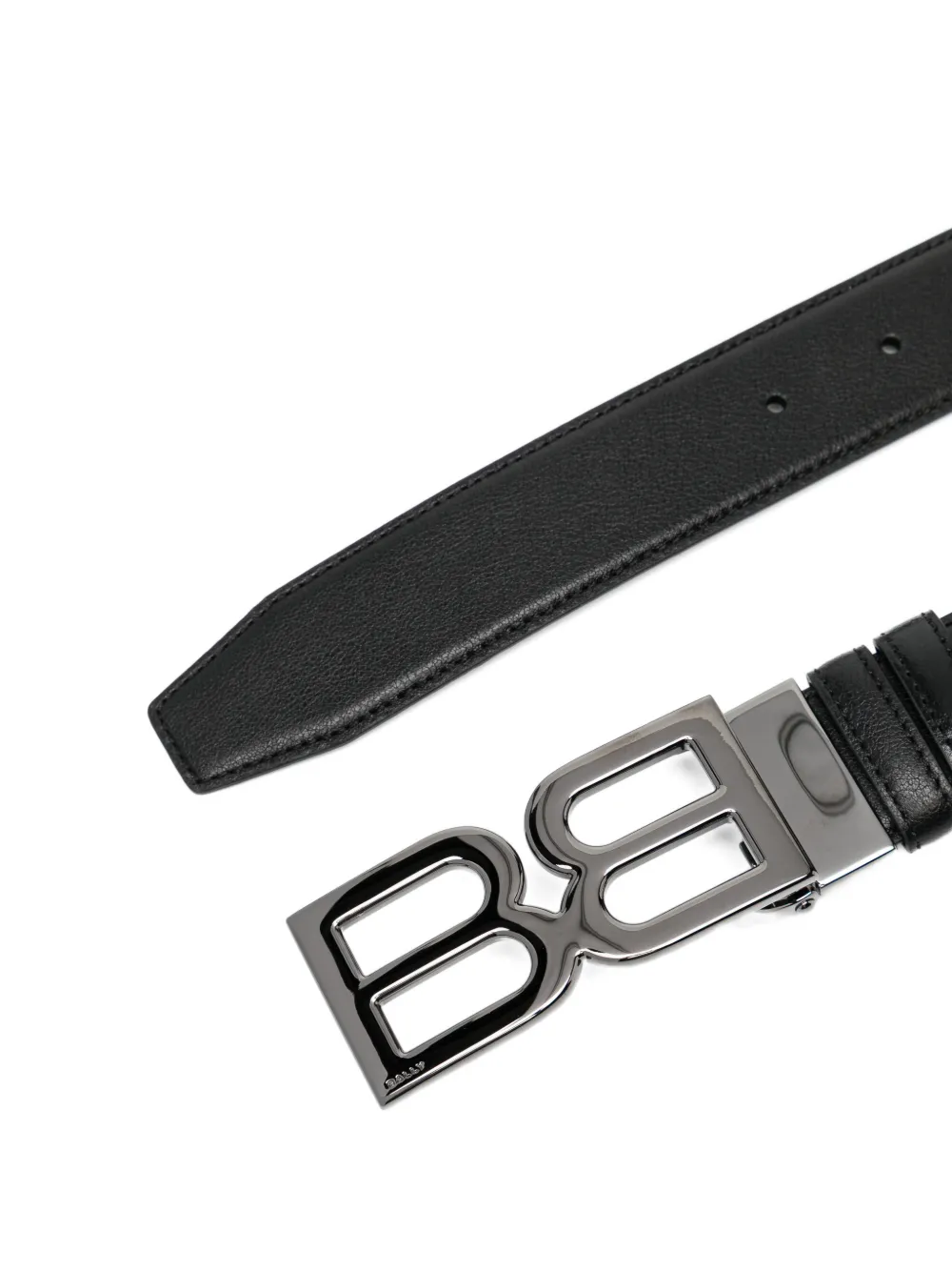 Bally Logo Buckle Belt In Black