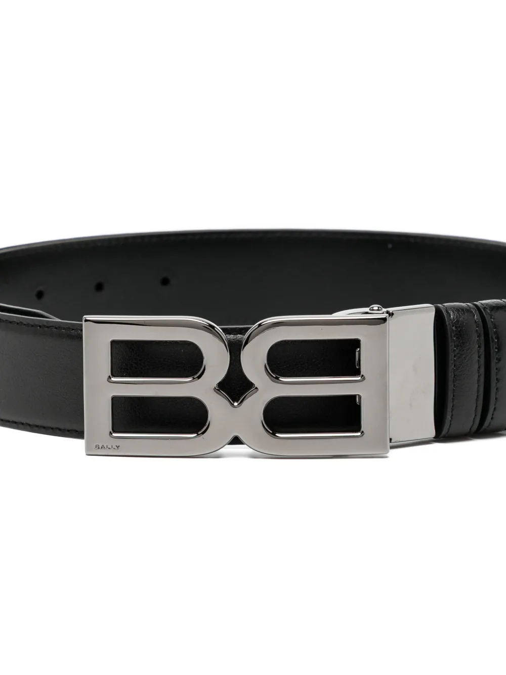 Bally Logo Buckle Belt In Black