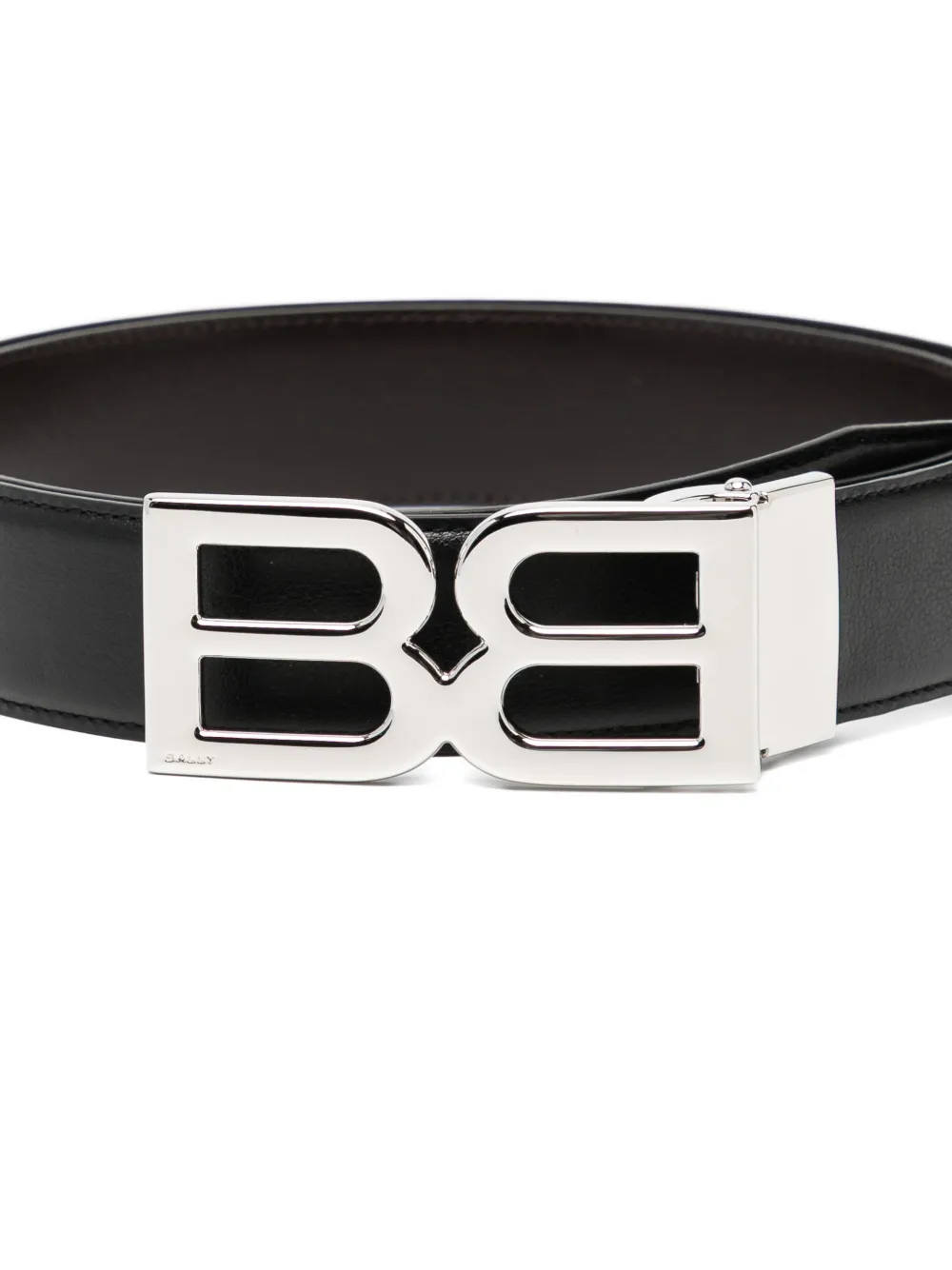  Bally Logo Buckle Belt - Black 