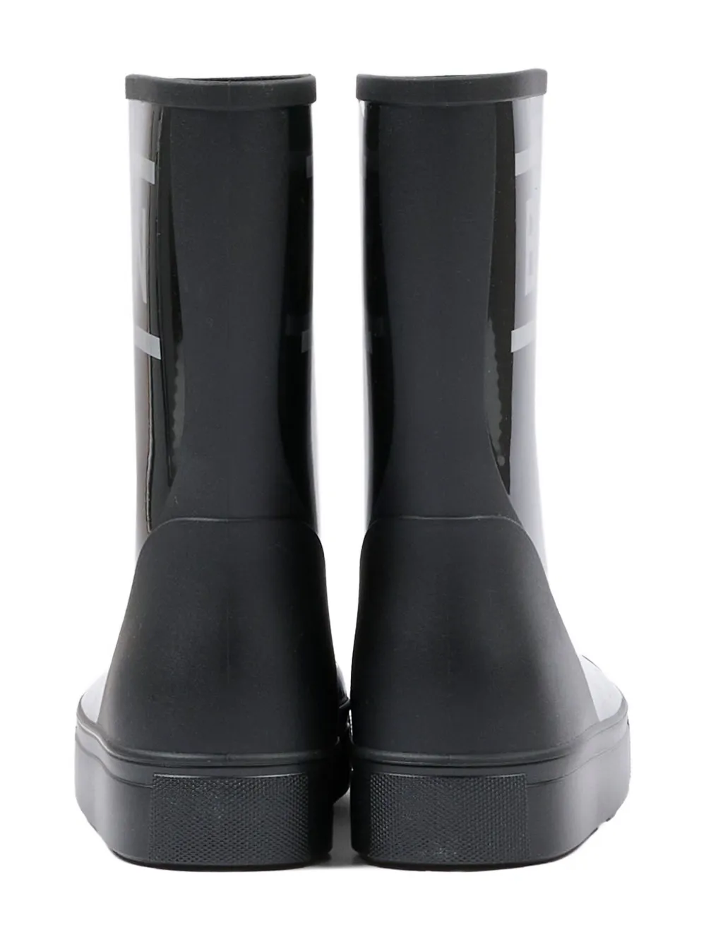 Balmain Kids Regenlaarzen met logopatroon Zwart