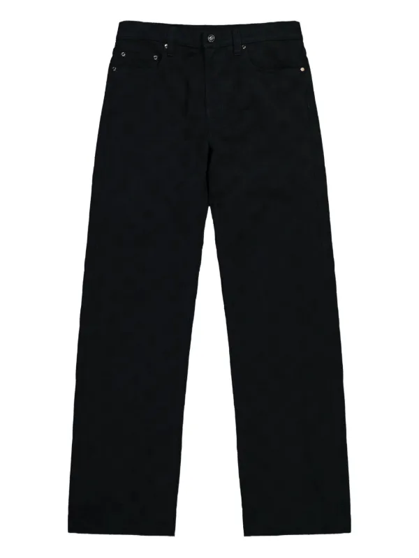 Casablanca Logo-patch Five-pocket Jeans in Black