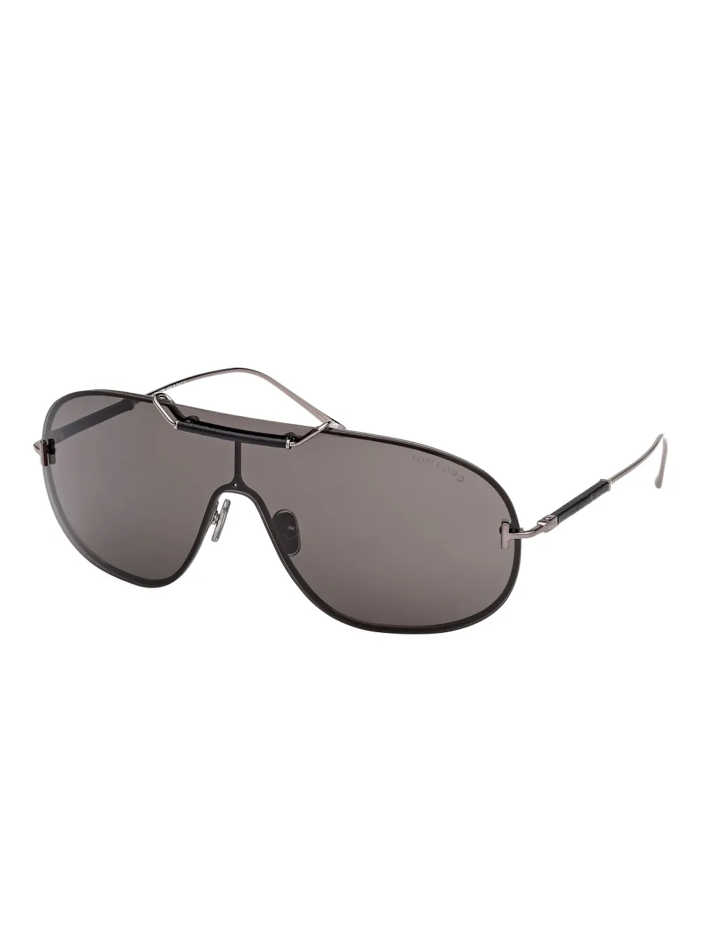 TOM FORD Eyewear browline sunglasses - Zwart