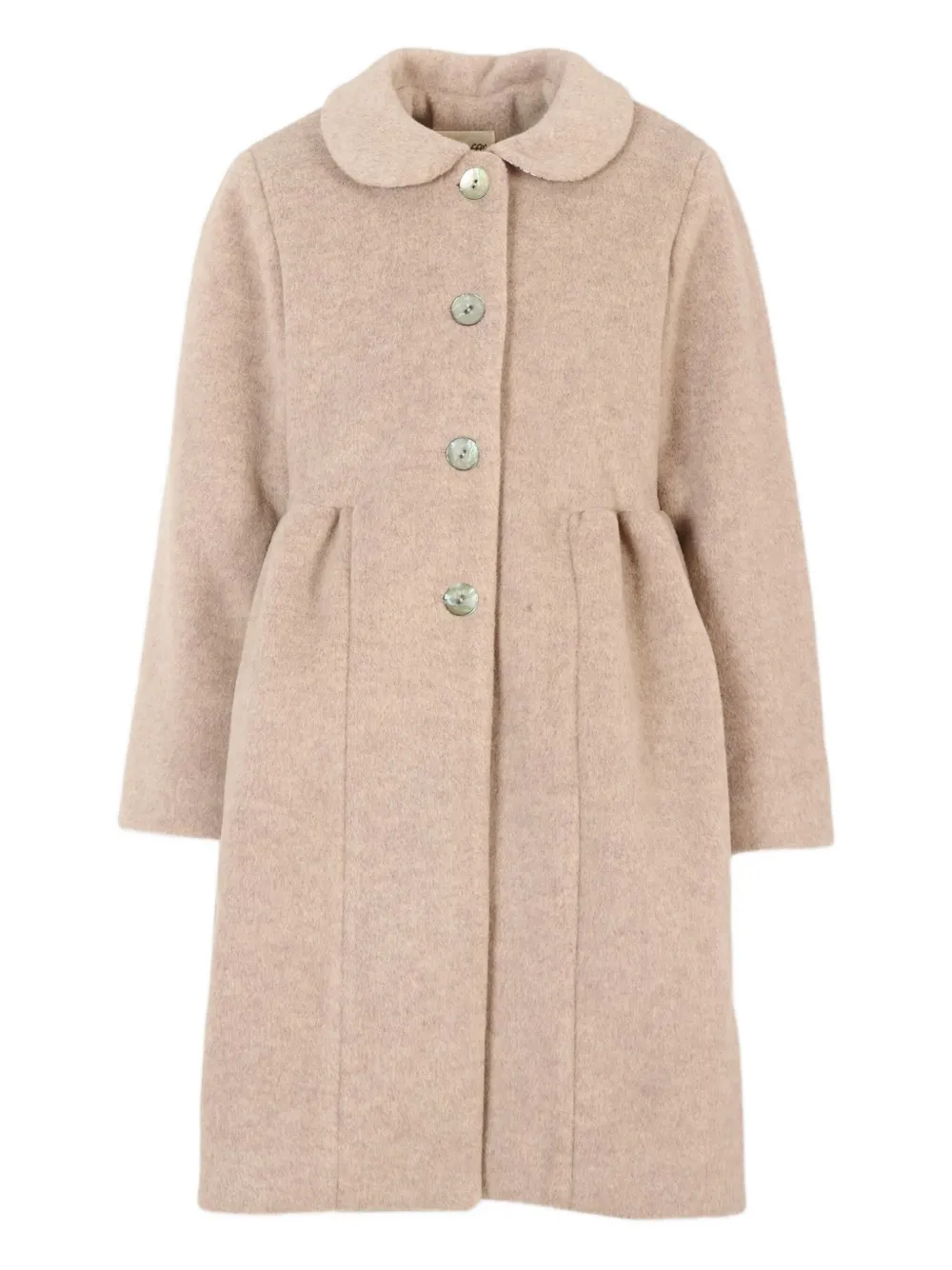 Caffe' D'orzo buttoned collar coat | Neutrals | Image 1