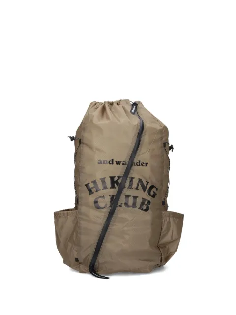 and Wander Hiking Club backpack