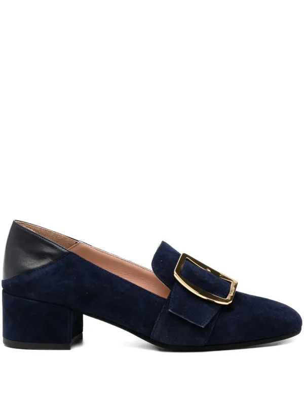 Bally Belted Pumps in Blue