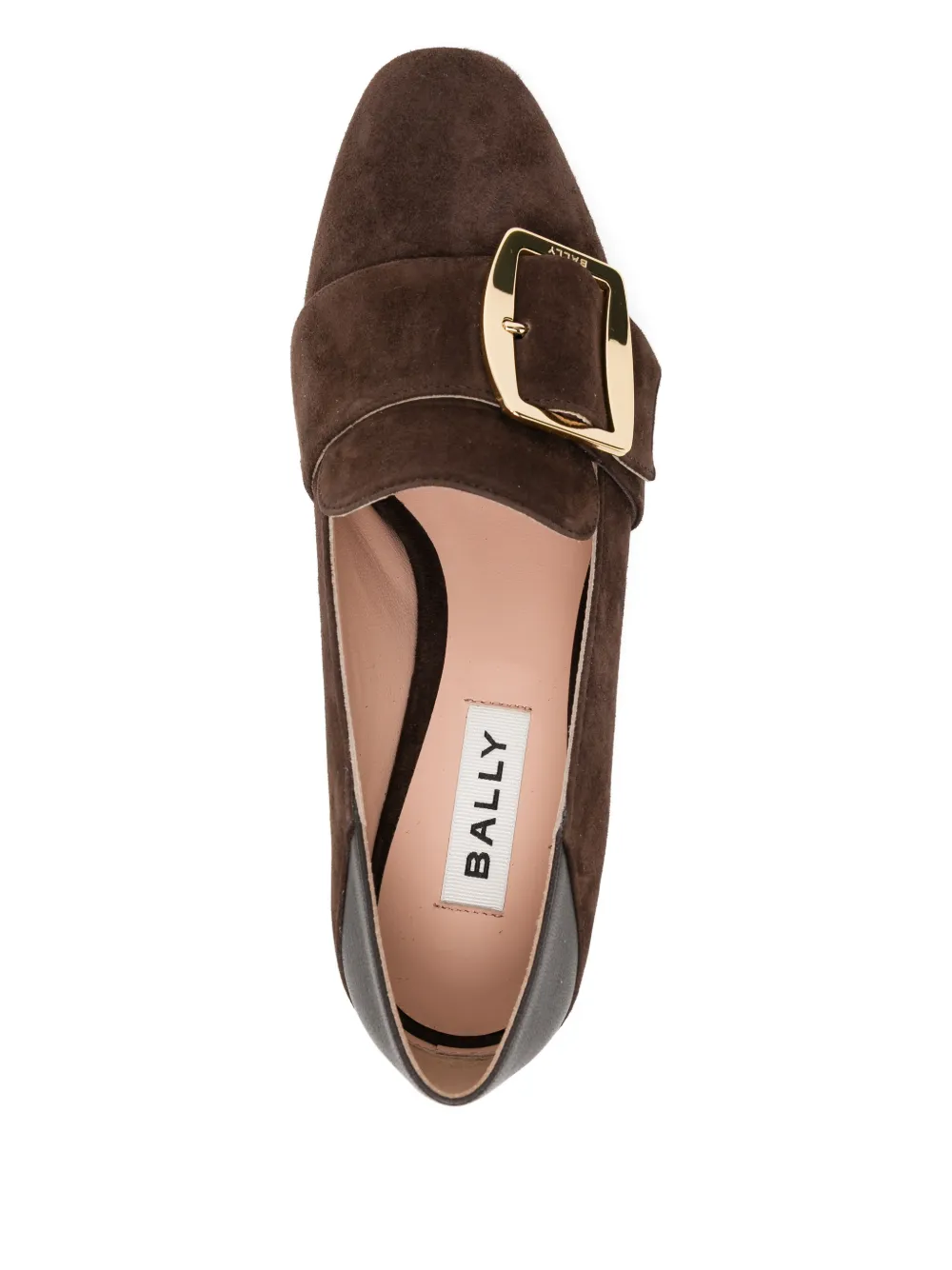 Bally Court pumps met gesp Bruin