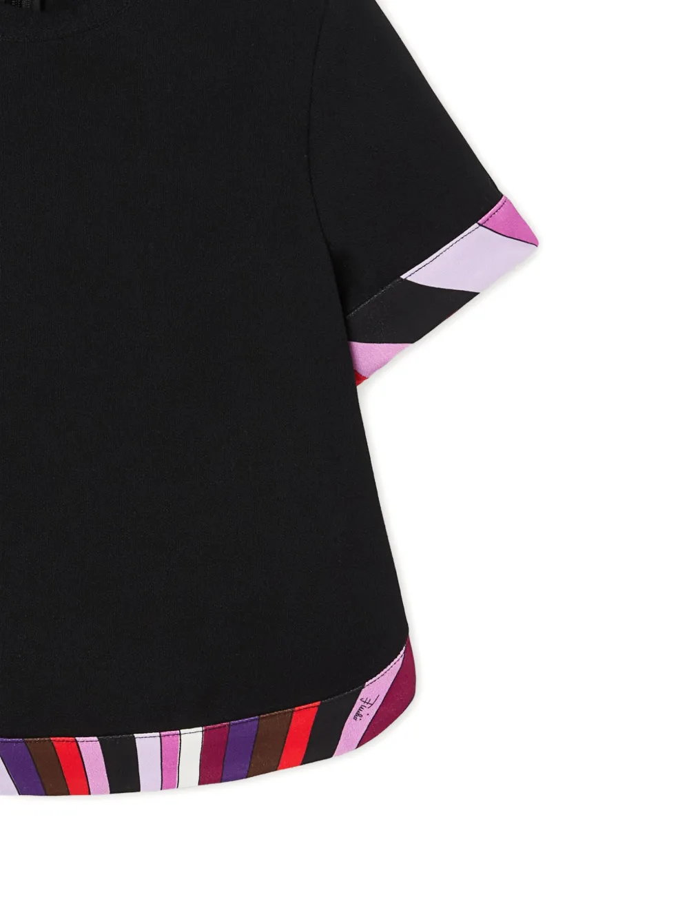 PUCCI Junior Top met print afwerking Zwart