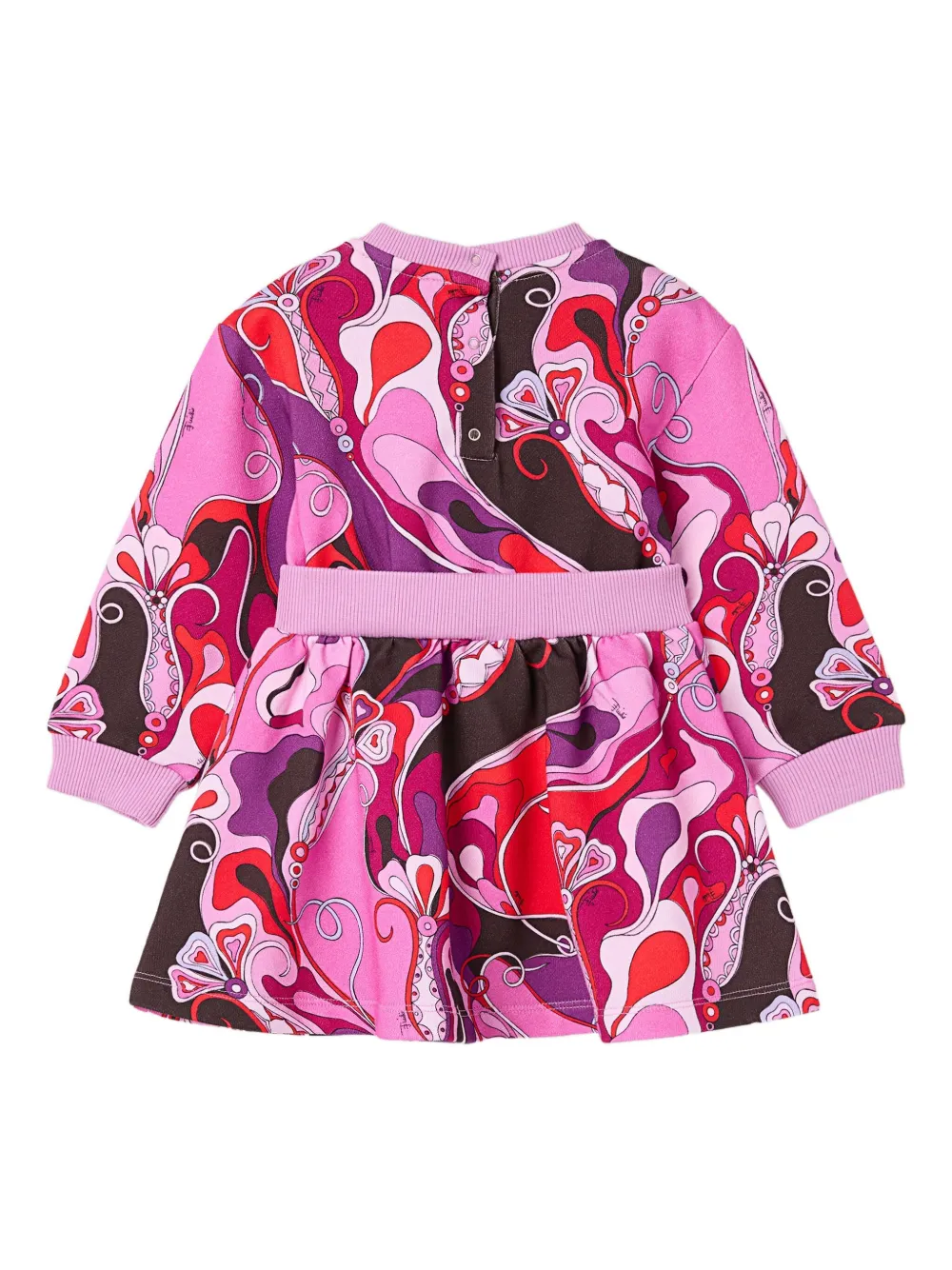 PUCCI Junior Orchidee-print dress - Roze