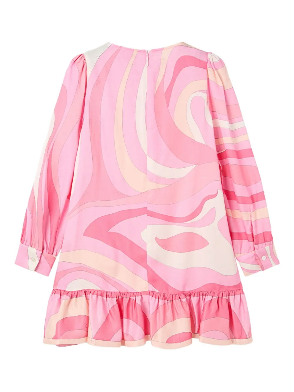PUCCI Junior Gerüschtes Kleid mit Marmo-Print | Kleid mit lockerem Schnitt | Image 2