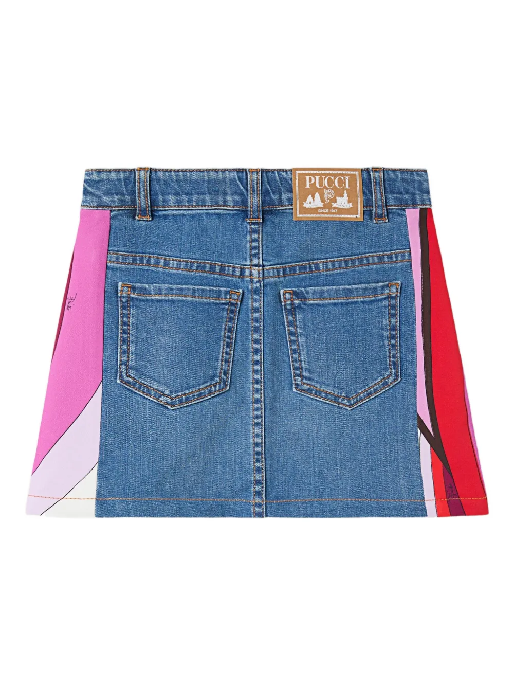 PUCCI Junior  jupe à rayures latérales | Jupes en jean | Image 2