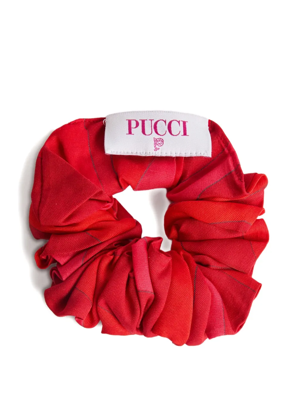 Pucci Junior Marmo-print Scrunchie In Red