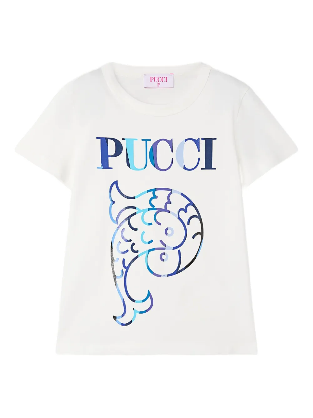 PUCCI Junior playera con logo estampado | blanco | Image 1