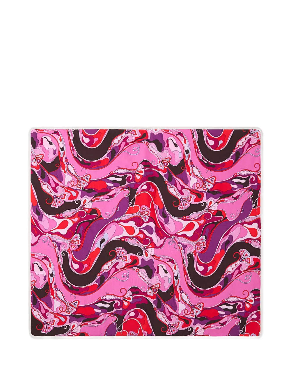 Pucci Junior Orchidee-print Blanket In Pink