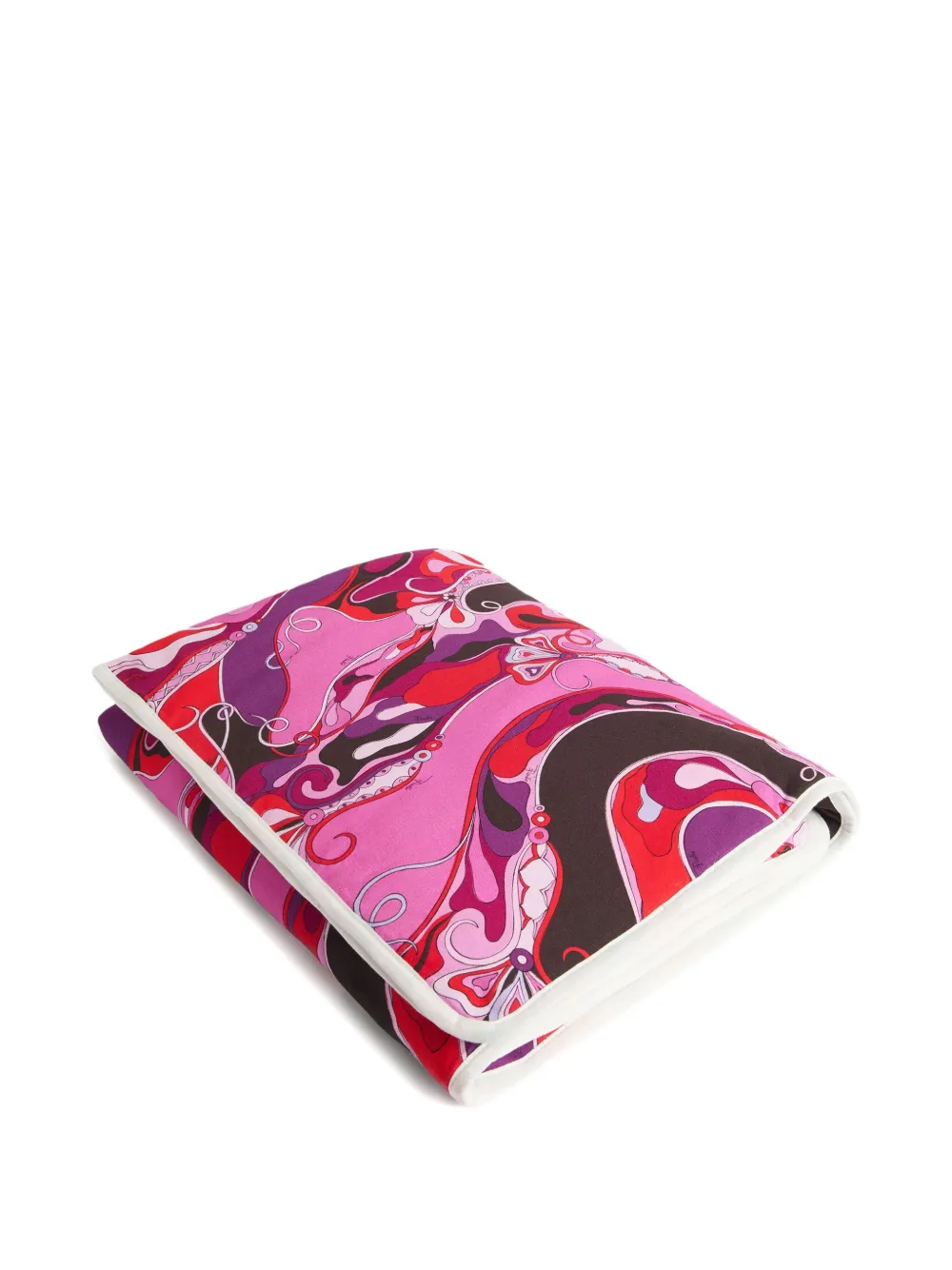 Pucci Junior Orchidee-print Blanket In Pink