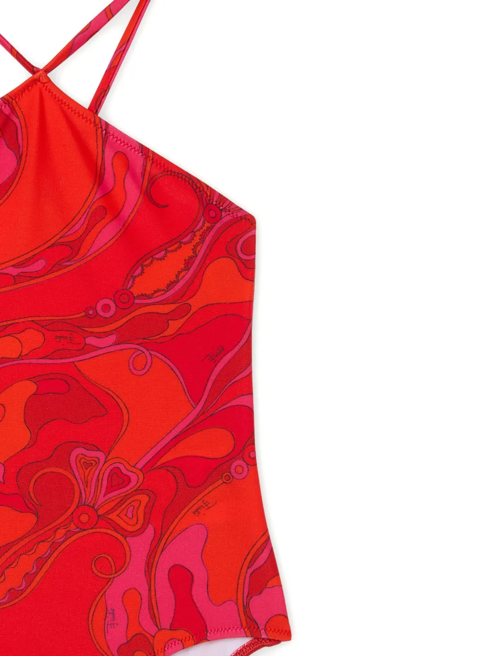 PUCCI Junior Badpak met Orchidee-print Rood