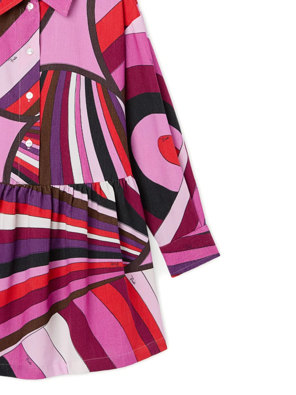 Pucci Junior Iride-printed Dress In Pink