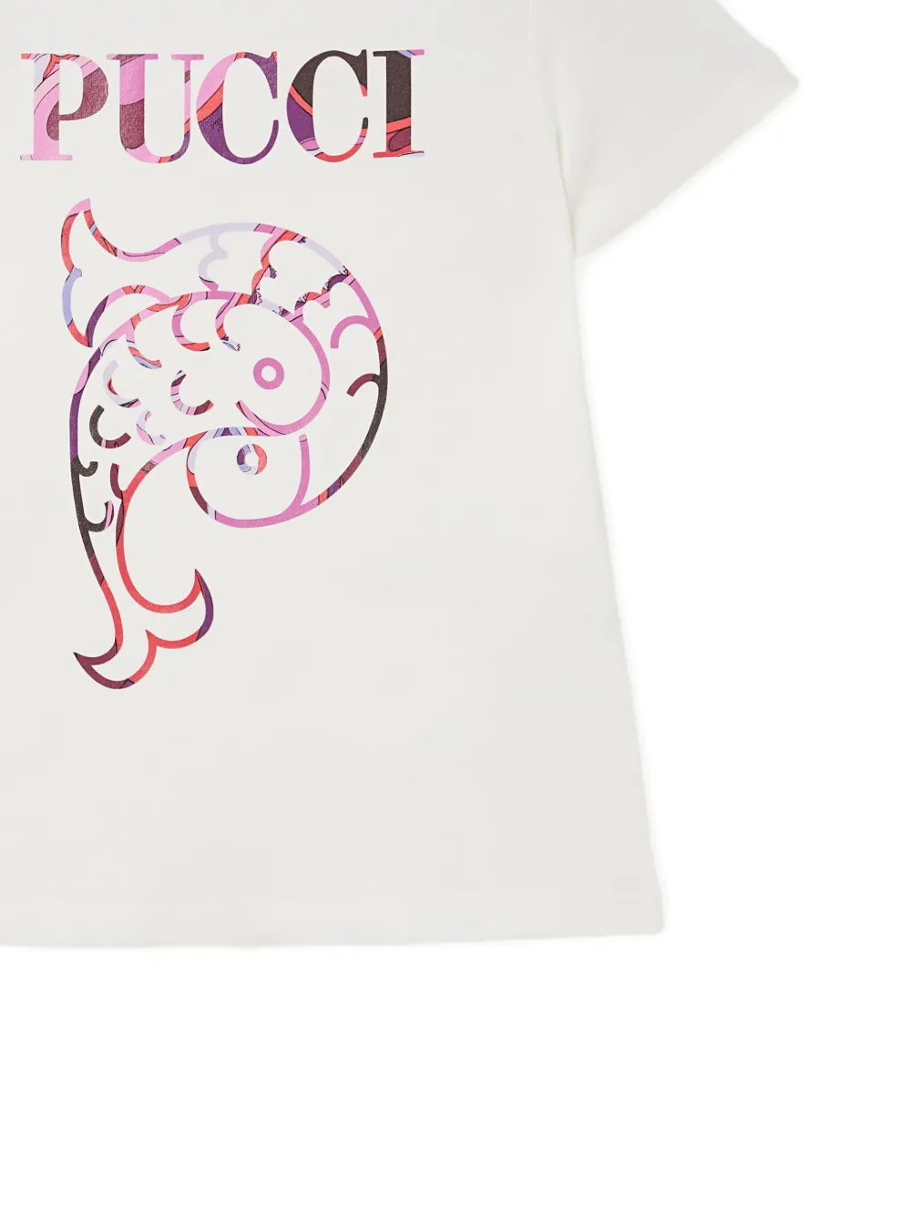 PUCCI Junior T-shirt met grafische print Wit