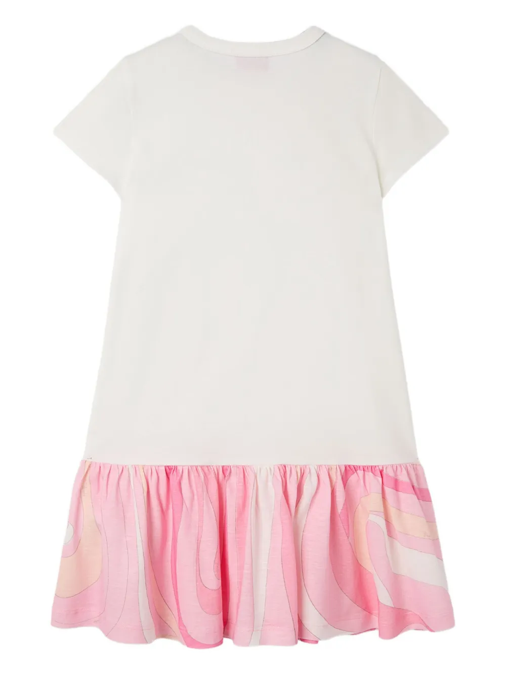 PUCCI Junior Jurk met ruches Wit