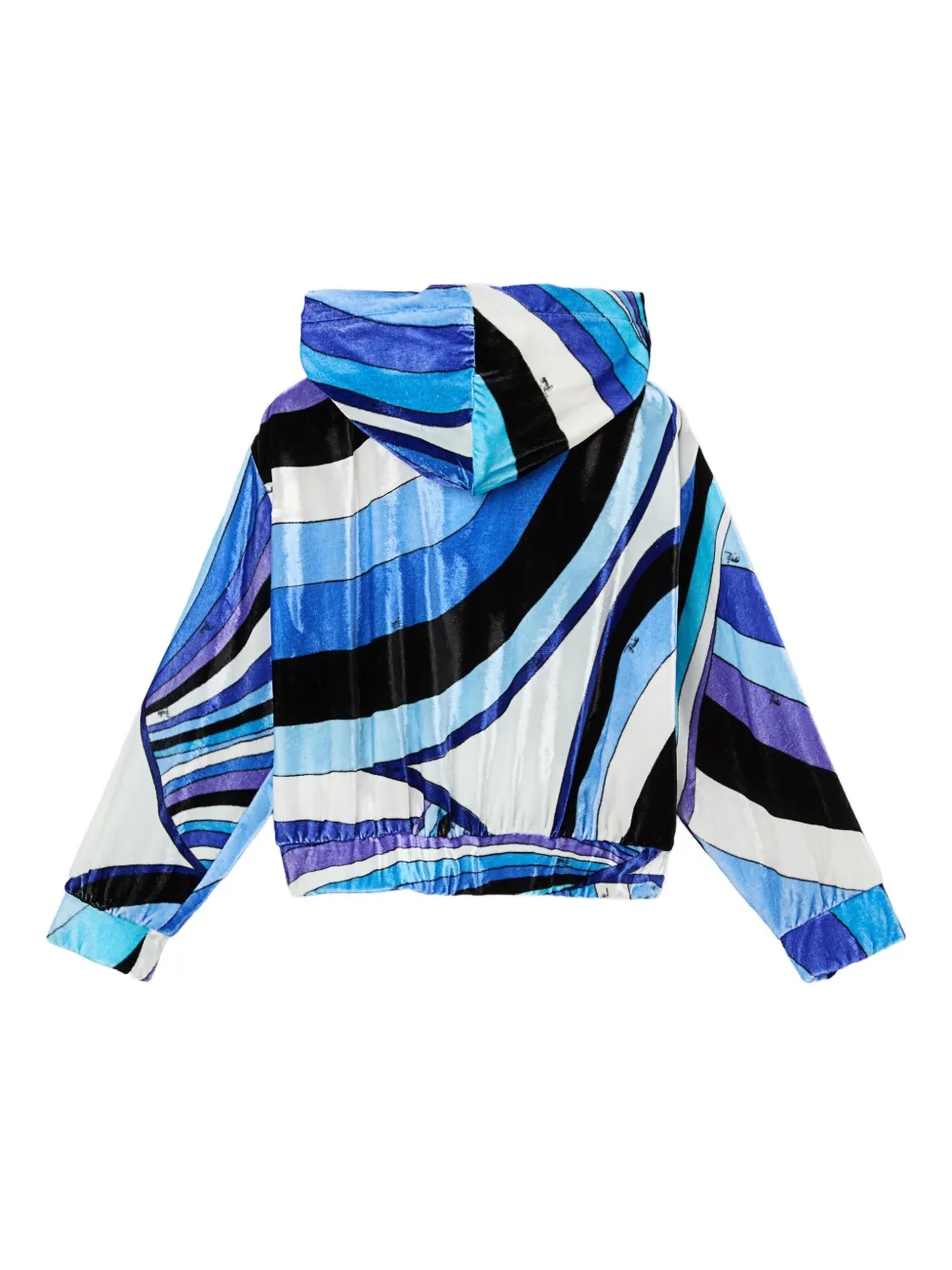 PUCCI Junior Iride-print velvet hoodie | Girls Hoodies & Sweatshirts | Image 2