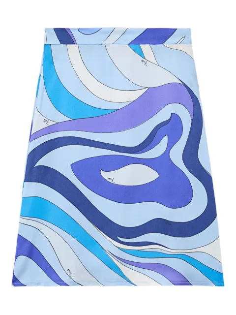 PUCCI Junior Marmo-print skirt