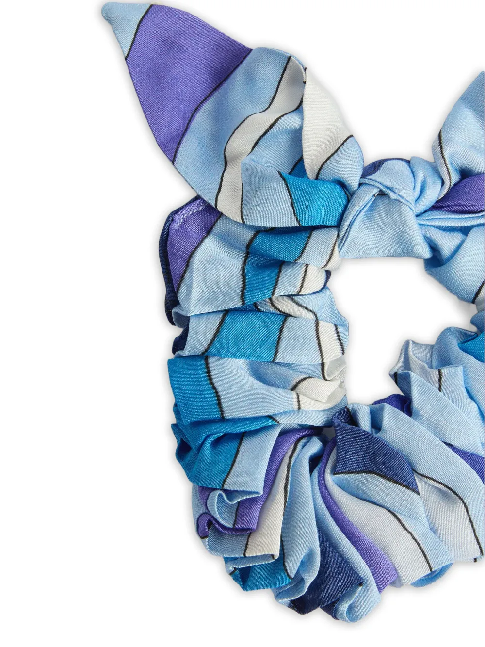 PUCCI Junior Scrunchie met Marmo-print Blauw