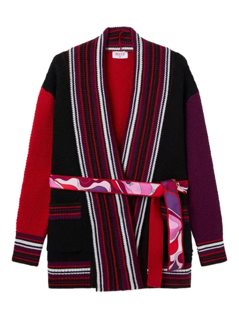 PUCCI Junior belted cardigan