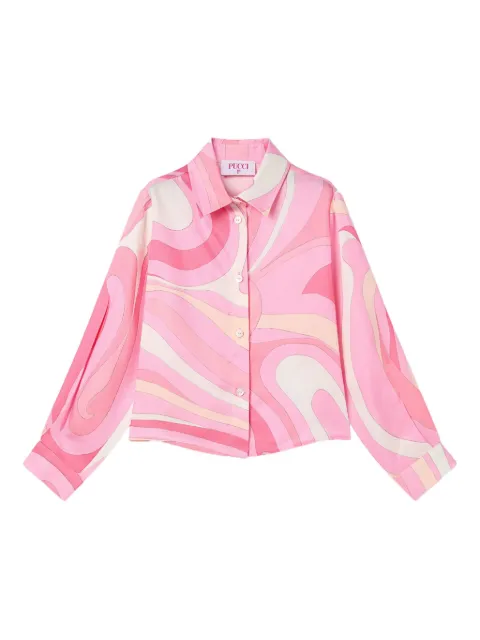 PUCCI Junior Marmo-print shirt