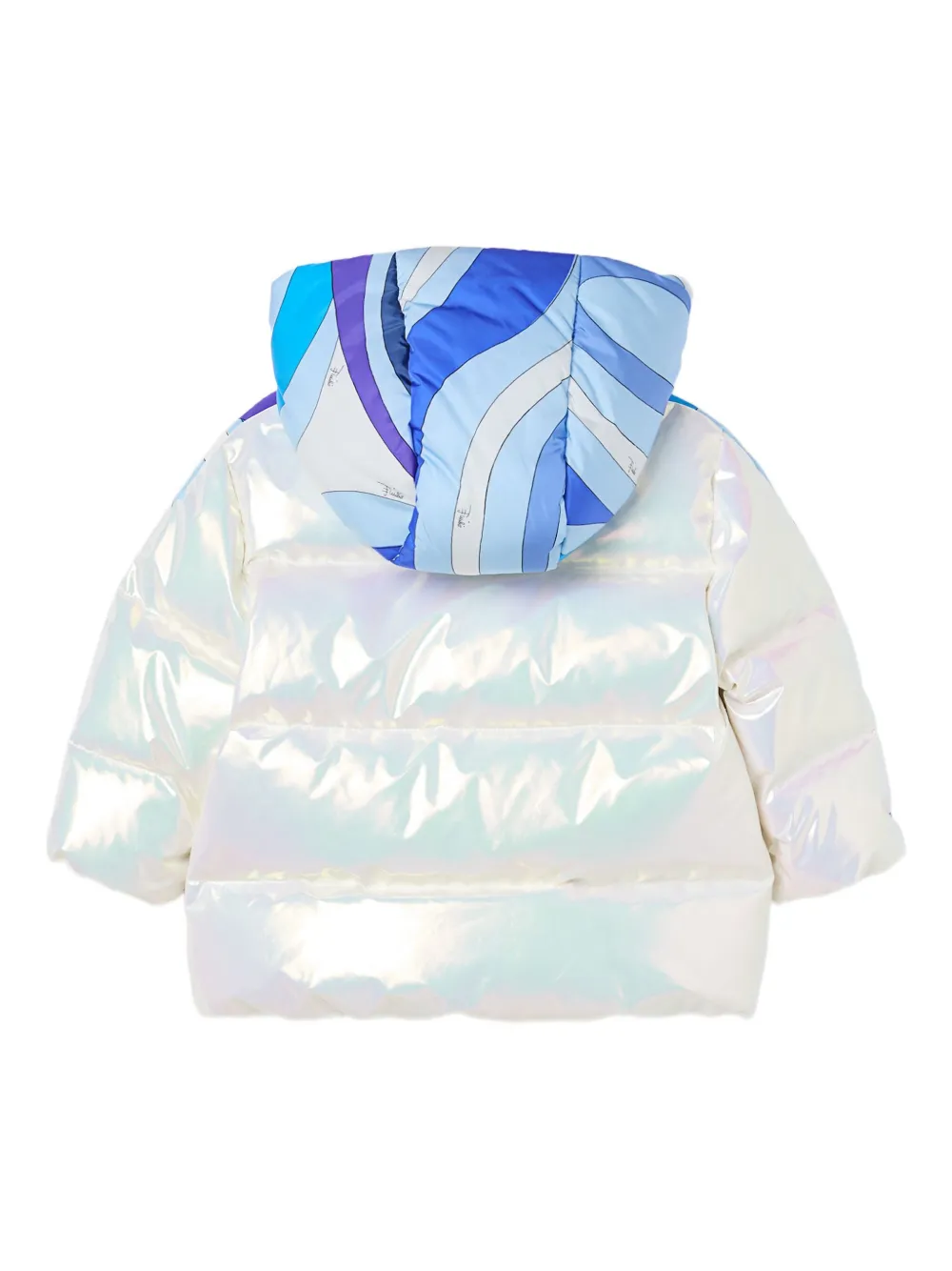 PUCCI Junior holographic-effect down jacket | Padded Jackets | Image 2