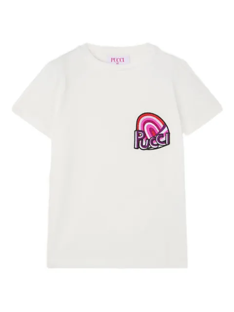 PUCCI Junior logo-patch T-shirt