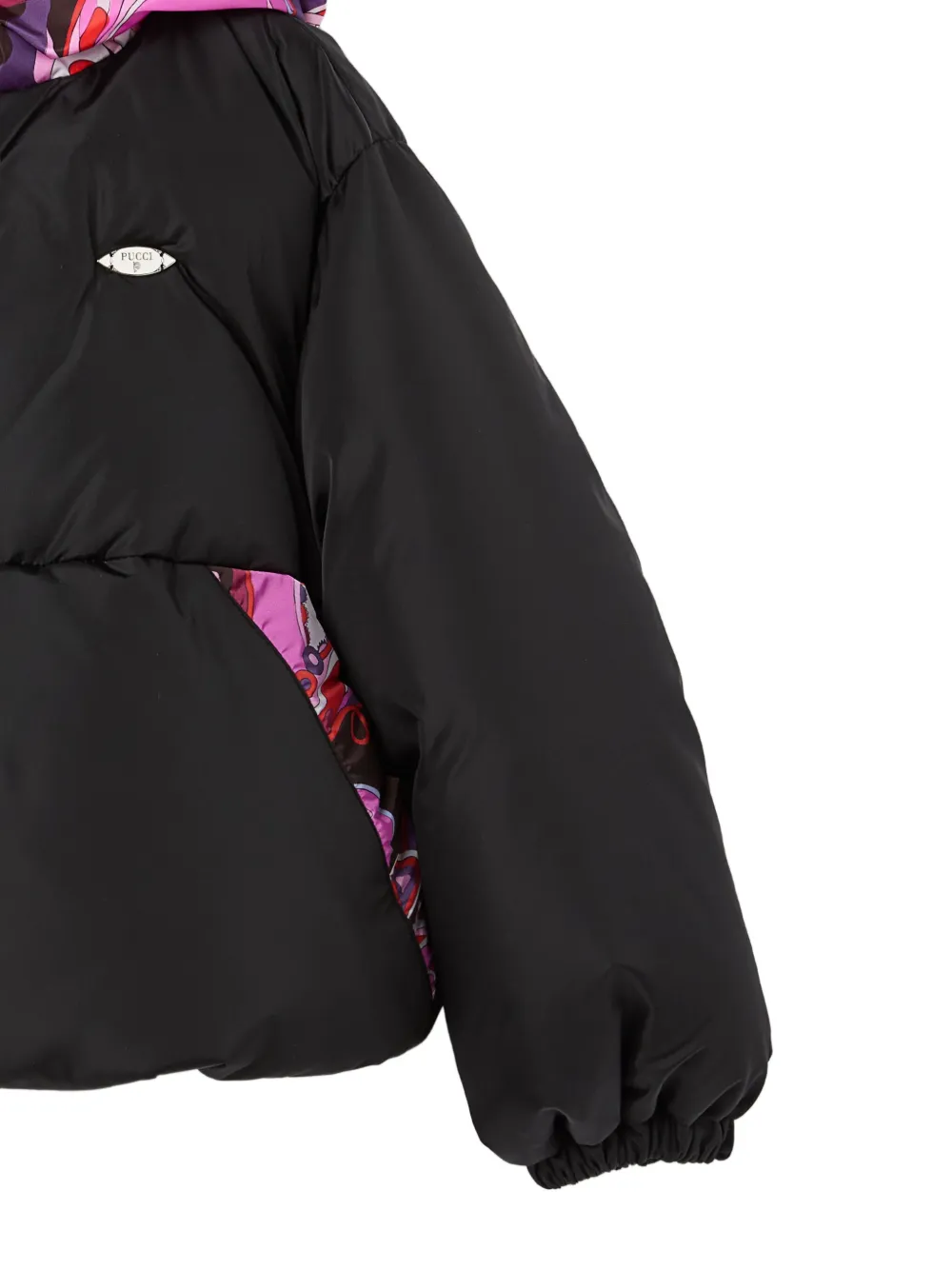 PUCCI Junior Donsjack met print Zwart